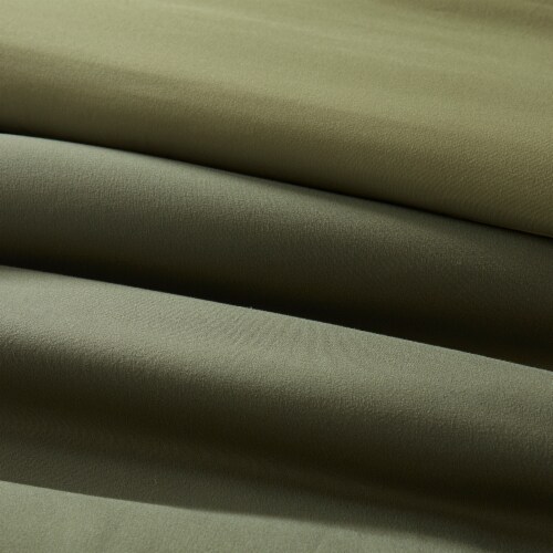 Everyday Living King Reversable Duvet Set - Green Perspective: bottom