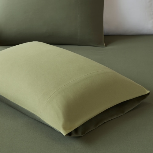 Everyday Living Full / Queen Reversable Duvet Set - Green Perspective: bottom
