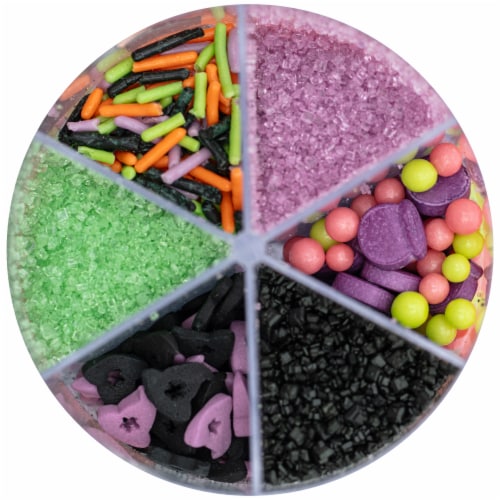 Holiday Home® 6 Cell Assorted Witches Brew Halloween Sprinkles Perspective: bottom