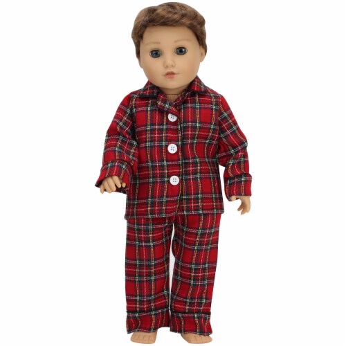 Sophia's Doll Clothes Flannel Pajamas & Slippers Set, 1 - Kroger