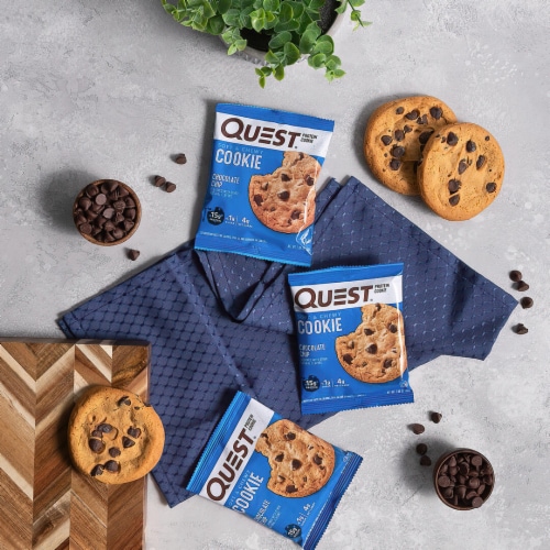 Quest® Soft & Chewy Chocolate Chip Protein Cookie Perspective: bottom