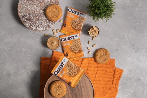 Quest Peanut Butter Protein Cookie Perspective: bottom