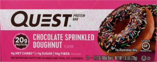 Quest® Chocolate Sprinkled Doughnut Protein Bars Perspective: bottom