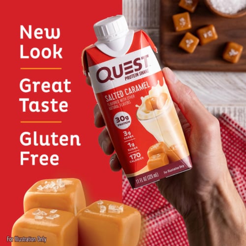 Quest Salted Caramel Protein Shake Perspective: bottom
