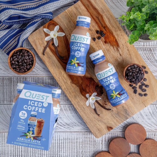 Quest Vanilla Latte Protein Iced Coffee Perspective: bottom