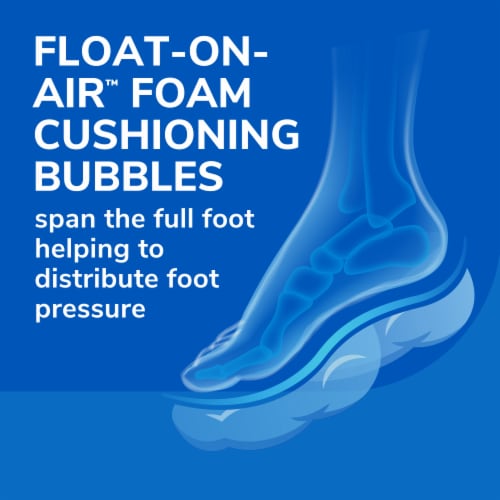 Dr. Scholl's® Float on Air® Men's Foam Insoles Perspective: bottom