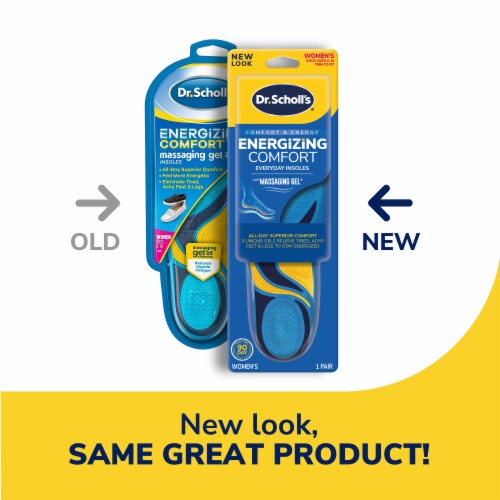 Dr. Scholl's® Men's Energizing Comfort™ Massaging Gel Insoles Perspective: bottom