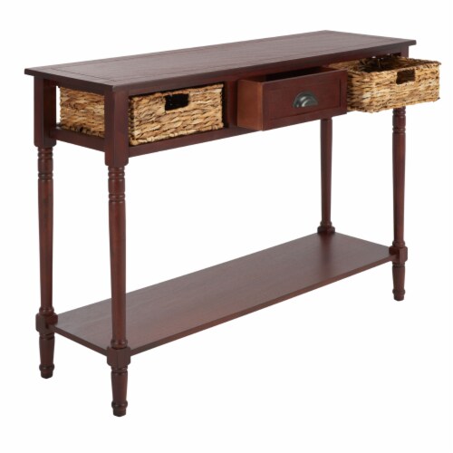SAFAVIEH Christa Console Table With Storage Cherry 17.3