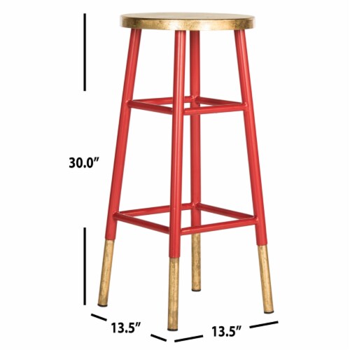 Red and gold bar stools 2025