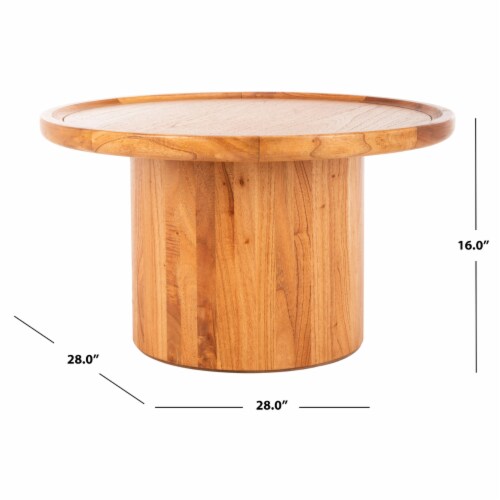 Safavieh devin round pedestal coffee table discount