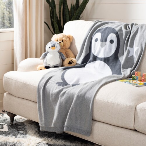 Safavieh Olly Baby Throw - Grey Perspective: bottom