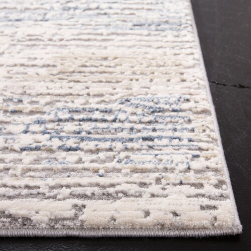 Martha Stewart Cosmopolitan Accent Rug - Cream/Light Gray Perspective: bottom