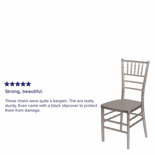 Flash Furniture Resin Chiavari Chair LEPEWTER Perspective: bottom