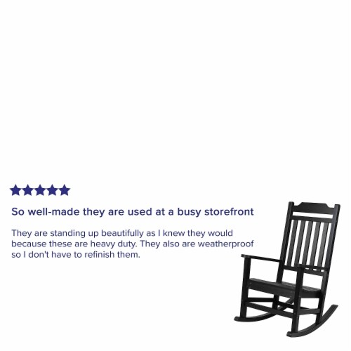 Flash Furniture BLACK WOOD ROCKING CHAIR JJC14703BK Perspective: bottom