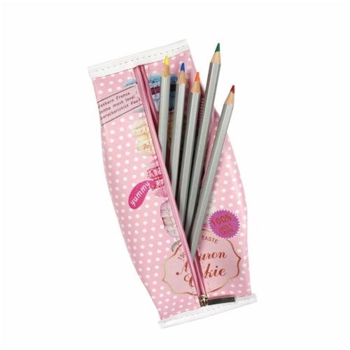 Pink Pencil Pouch Pen Sleeves for Notebook, Planner Accessories (8.2 x 2.5  In, 3 Pack), PACK - Kroger