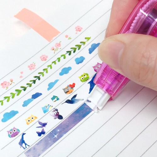 Wrapables Novelty Sticker Machine Pens  for Home Office School, Animals and Nature Perspective: bottom