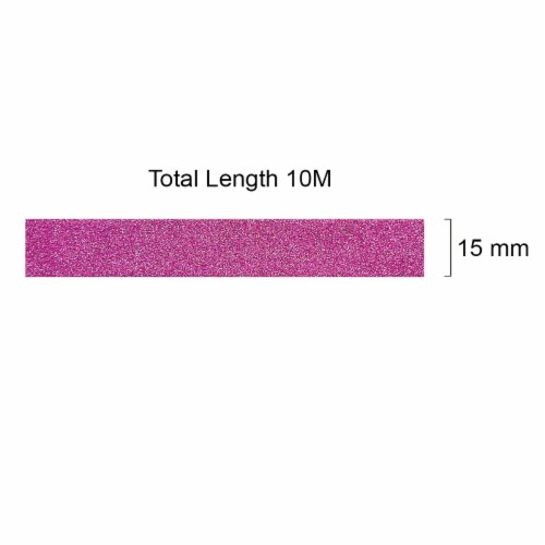 Wrapables Decorative Glitter Washi Masking Tape, Orchid Perspective: bottom