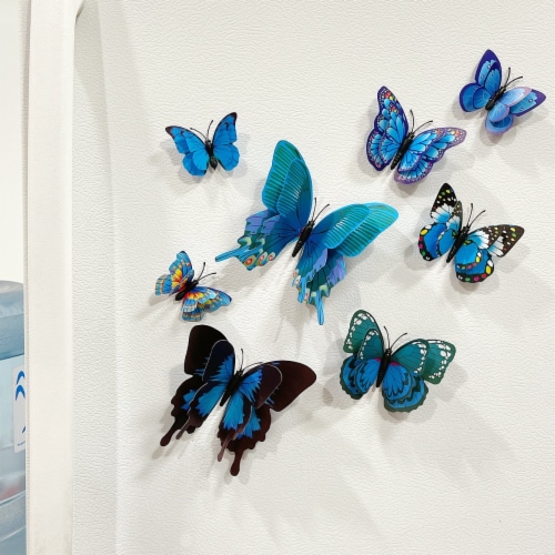 Butterfly Wall Decor - 3D Butterflies - 24 pcs