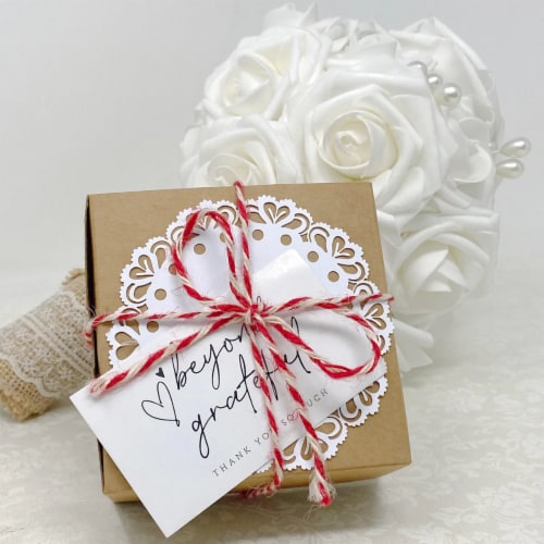 Wrapables 2.1  x 3.5  Thank You Cards for Small Business, Weddings, 120pcs, Beyond Grateful Perspective: bottom