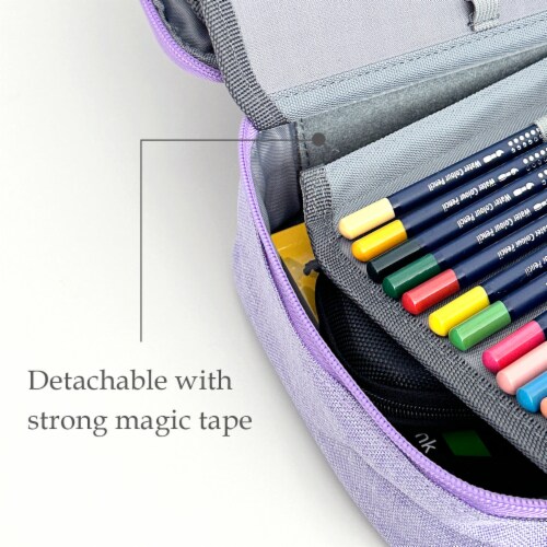 Wrapables Large Capacity Pencil Case, Expandable Pencil Pouch for  Stationery Tools