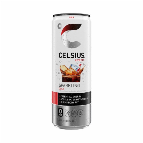 CELSIUS® Sparkling Cola Energy Drink Can Perspective: bottom