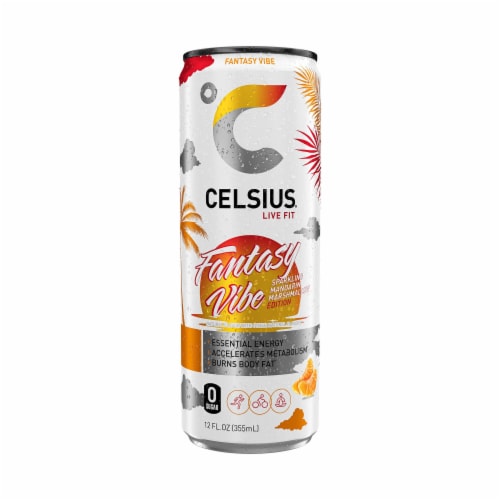 CELSIUS® Sparkling Fantasy Vibe Energy Drink Can Perspective: bottom