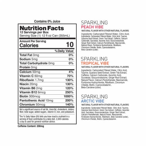 CELSIUS® Vibe Energy Drink Variety Pack Cans Perspective: bottom