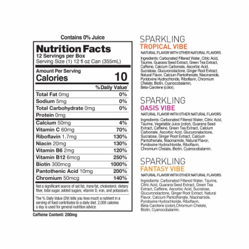 CELSIUS® Sparkling Summer Vibe Energy Drink Variety Pack Cans Perspective: bottom