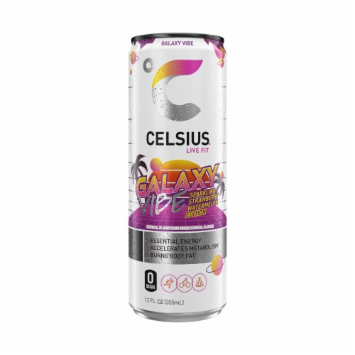 CELSIUS® Sparkling Galaxy Vibe Energy Drink Can Perspective: bottom