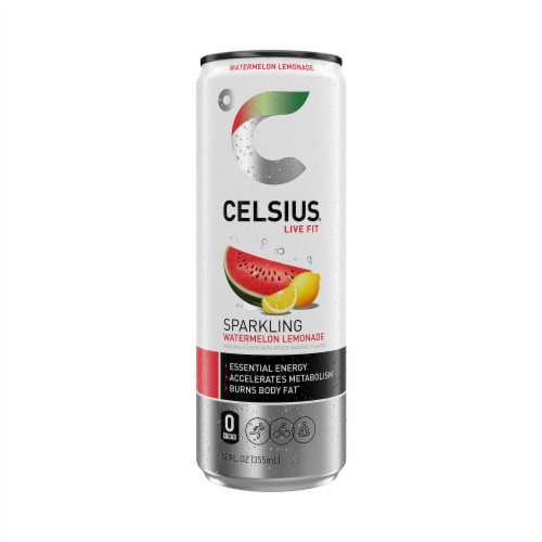 CELSIUS® Sparkling Watermelon Lemonade Energy Drink Can Perspective: bottom