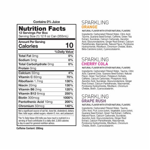 CELSIUS Sparkling Classic Pop Variety Pack, Functional Energy Drink 12 Fl Oz Perspective: bottom
