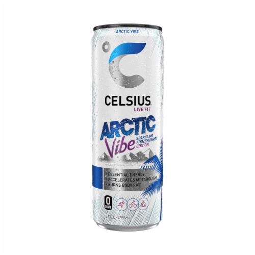 CELSIUS® Sparkling Arctic Vibe Energy Drink Can Perspective: bottom