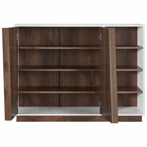 Furniture of America Vega Modern Wood 4Shelf Shoe in White, 1 Fry’s Food Stores