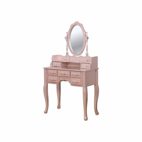 Rose gold vanity set deals