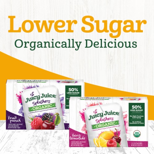Juicy Juice Splashers Organic Juice Tropical Twist Perspective: bottom