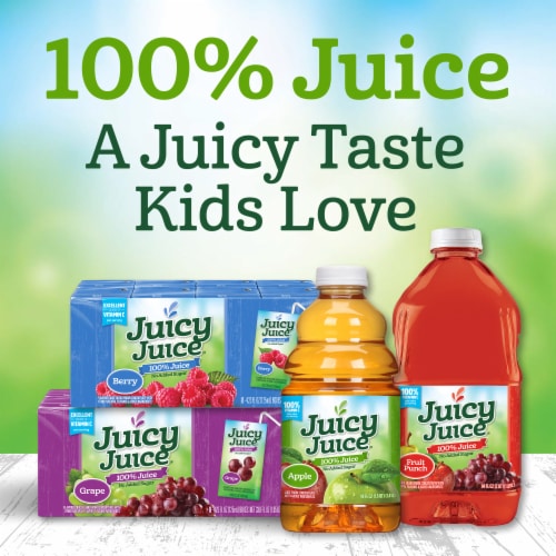 Juicy Juice Apple Juice 100% Juice Perspective: bottom