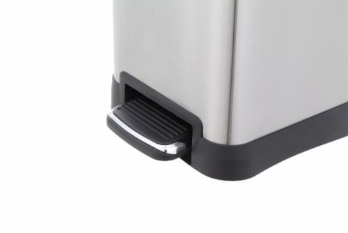 Home Zone Living Rectangle Step Trash Bin Perspective: bottom