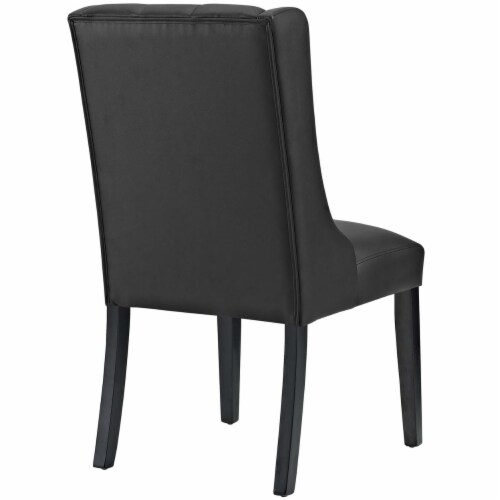 Baronet Dining Chair Vinyl Set of 4 - Black Perspective: bottom