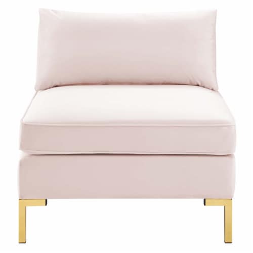 Modway Furniture EEI-3986-PNK Ardent Performance Velvet Armless Chair, Pink Perspective: bottom