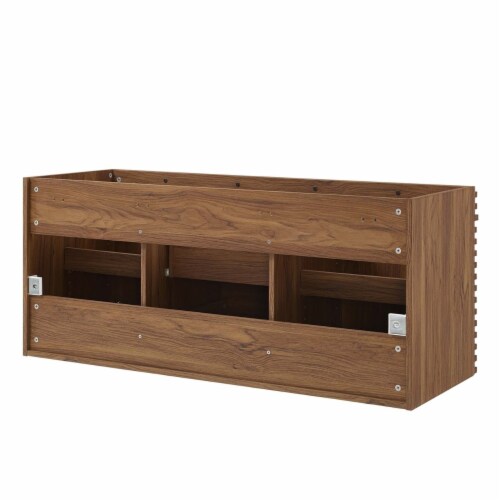 Render 48 Wall-Mount Bathroom Vanity Cabinet-EEI-5867-CHA walnut Perspective: bottom
