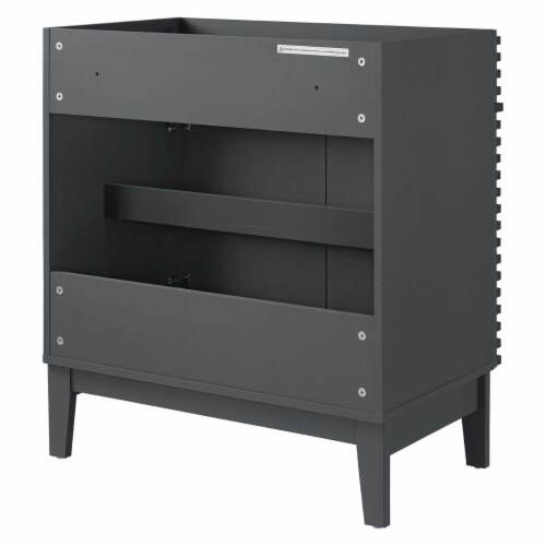 Render 30 Bathroom Vanity Cabinet, Gray Perspective: bottom
