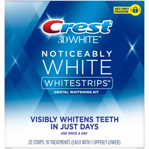 Crest 3D Whitestrips Noticeably White At-home Teeth Whitening Kit Perspective: bottom