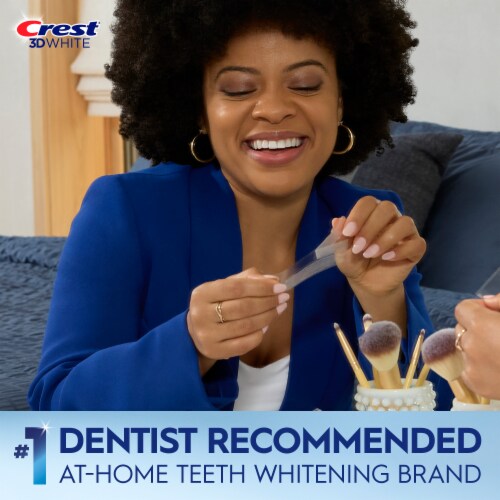 Crest 3D Whitestrips Sensitive & Gentle At-home Teeth Whitening Kit, 18 Treatment Perspective: bottom
