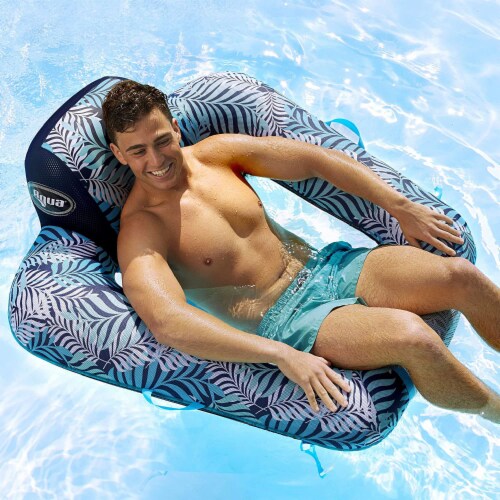 Aqua Zero Gravity Inflatable Comfort Swimming Pool Chair Lounge Float Blue Fern 1 Piece Fred Meyer