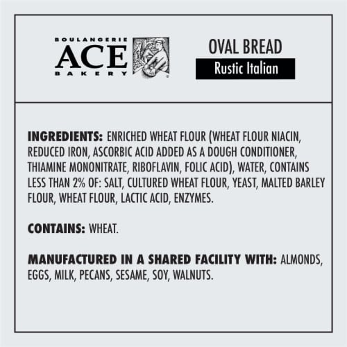 ACE Bakery® Rustic Italian Oval Perspective: bottom