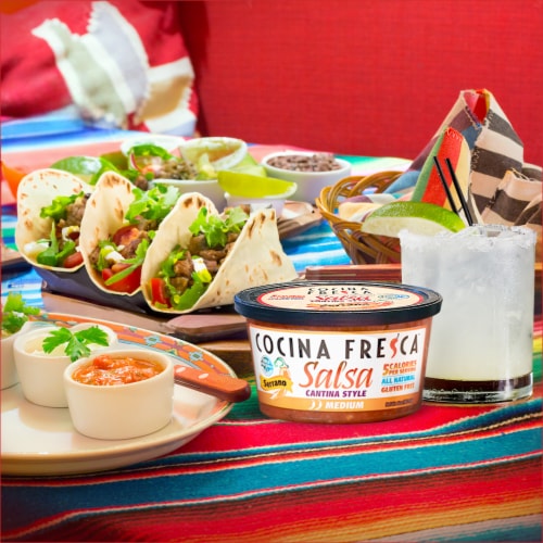 Cocina Fresca Cantina Style Medium Serrano Salsa Perspective: bottom