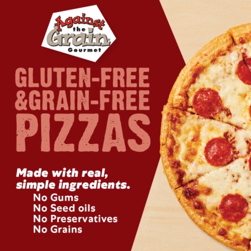 Against the Grain® Gluten Free Original Crust Frozen Pepperoni Pizza Perspective: bottom