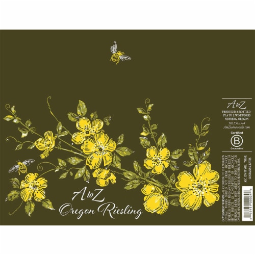 A to Z Wineworks Riesling Oregon White Wine Perspective: bottom