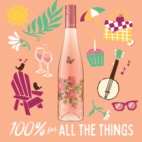 A to Z Wineworks Blend Oregon Rose Wine Perspective: bottom