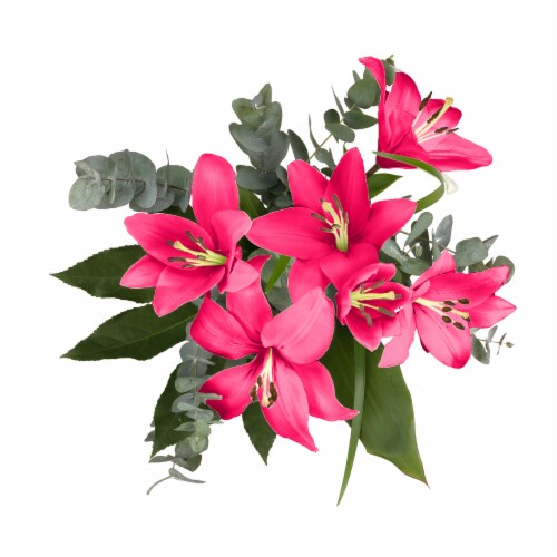 Luscious LA Lily Bouquet Perspective: bottom